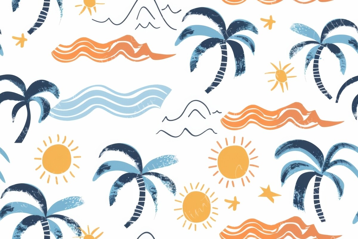 Tropical Seamless Pattern Graphic by Sun Sublimation · Creative Fabrica