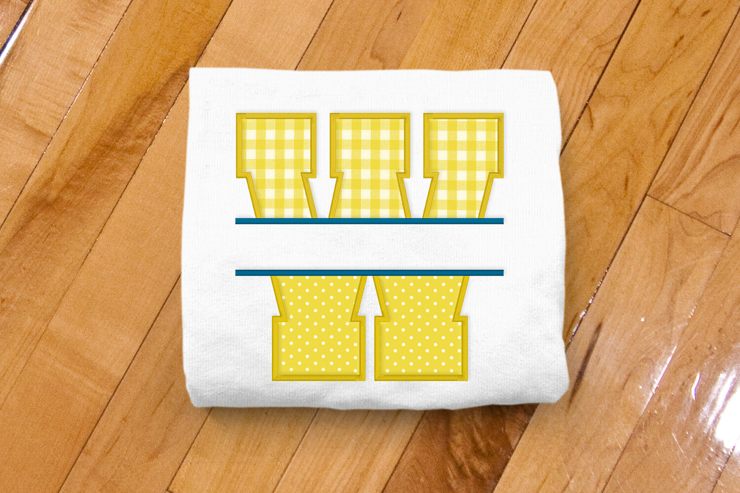 Varsity Letter W Split Applique · Creative Fabrica