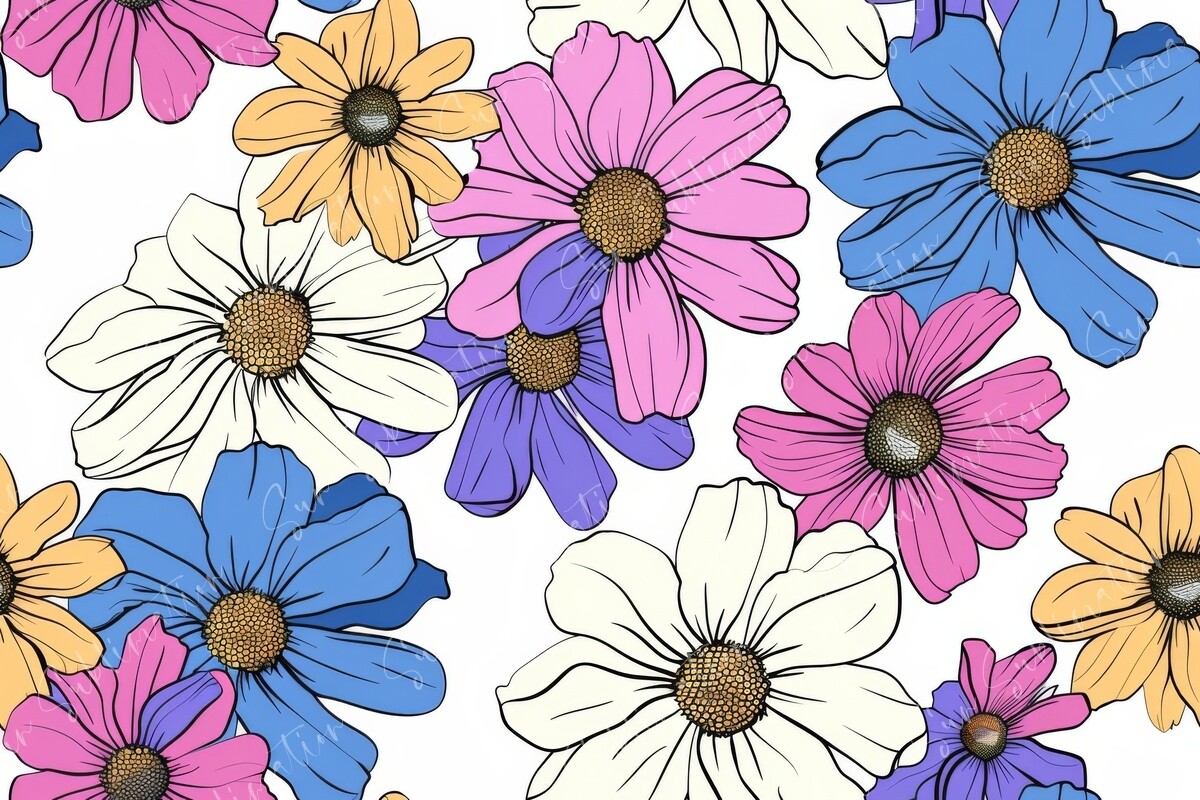 Vibrant Floral Seamless Pattern Graphic by Sun Sublimation · Creative ...