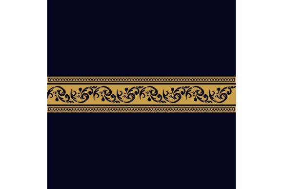 Vintage Pattern Border Motif Pilar Art