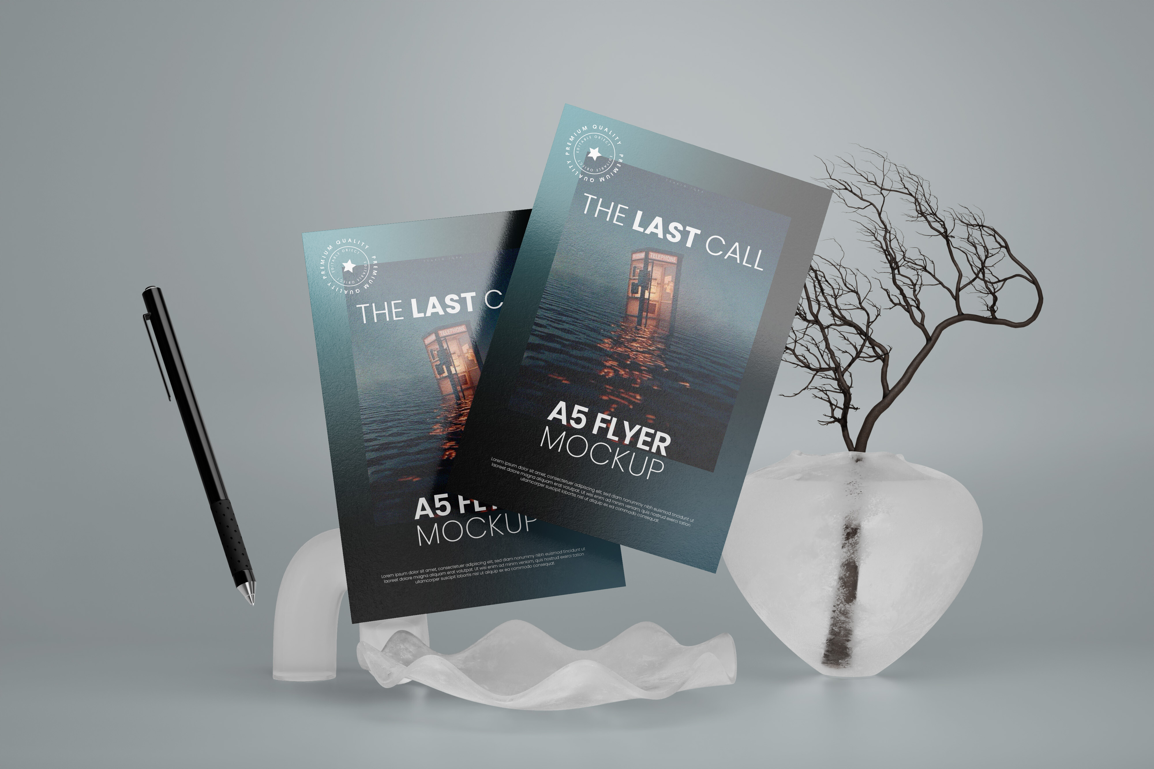 A5 Flyer Mockup Graphic by prextheme · Creative Fabrica