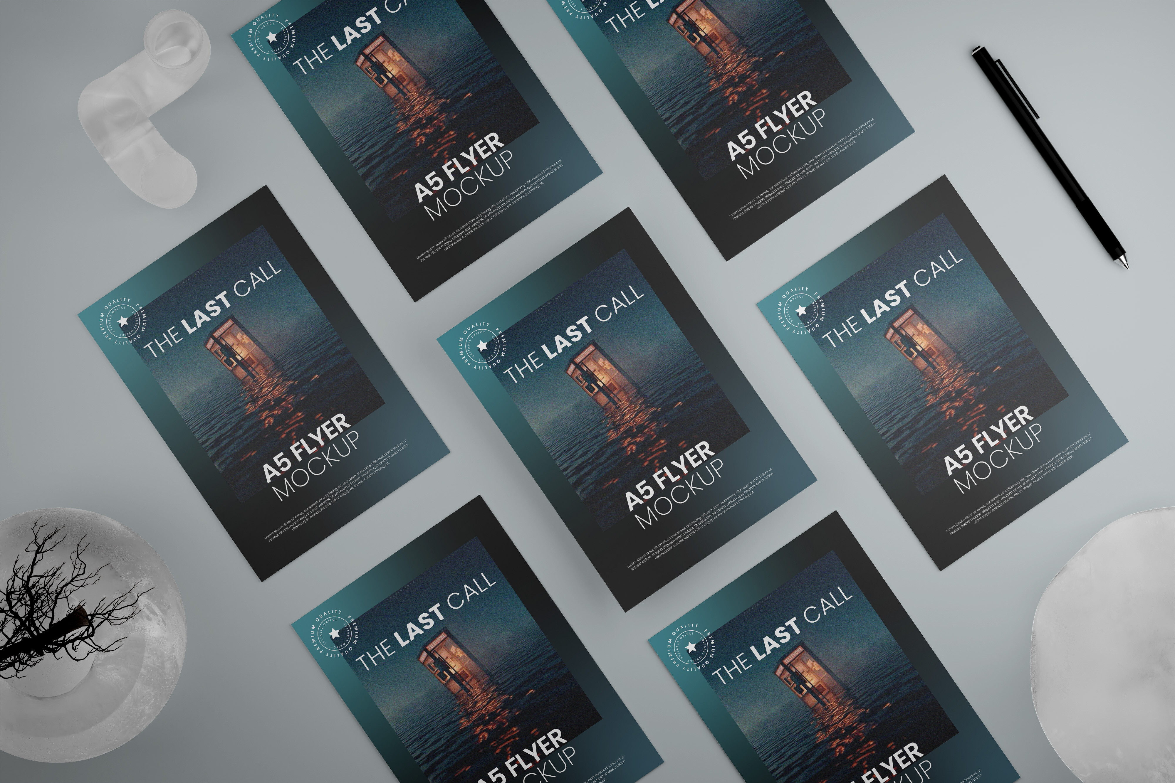 A5 Flyer Mockup Graphic by prextheme · Creative Fabrica