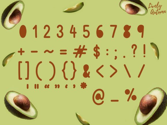 Avocado Font - Preview 2