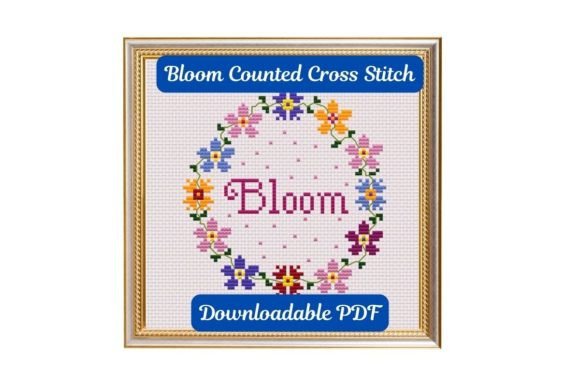 Bloom Counted Cross Stitch PDF Pattern
