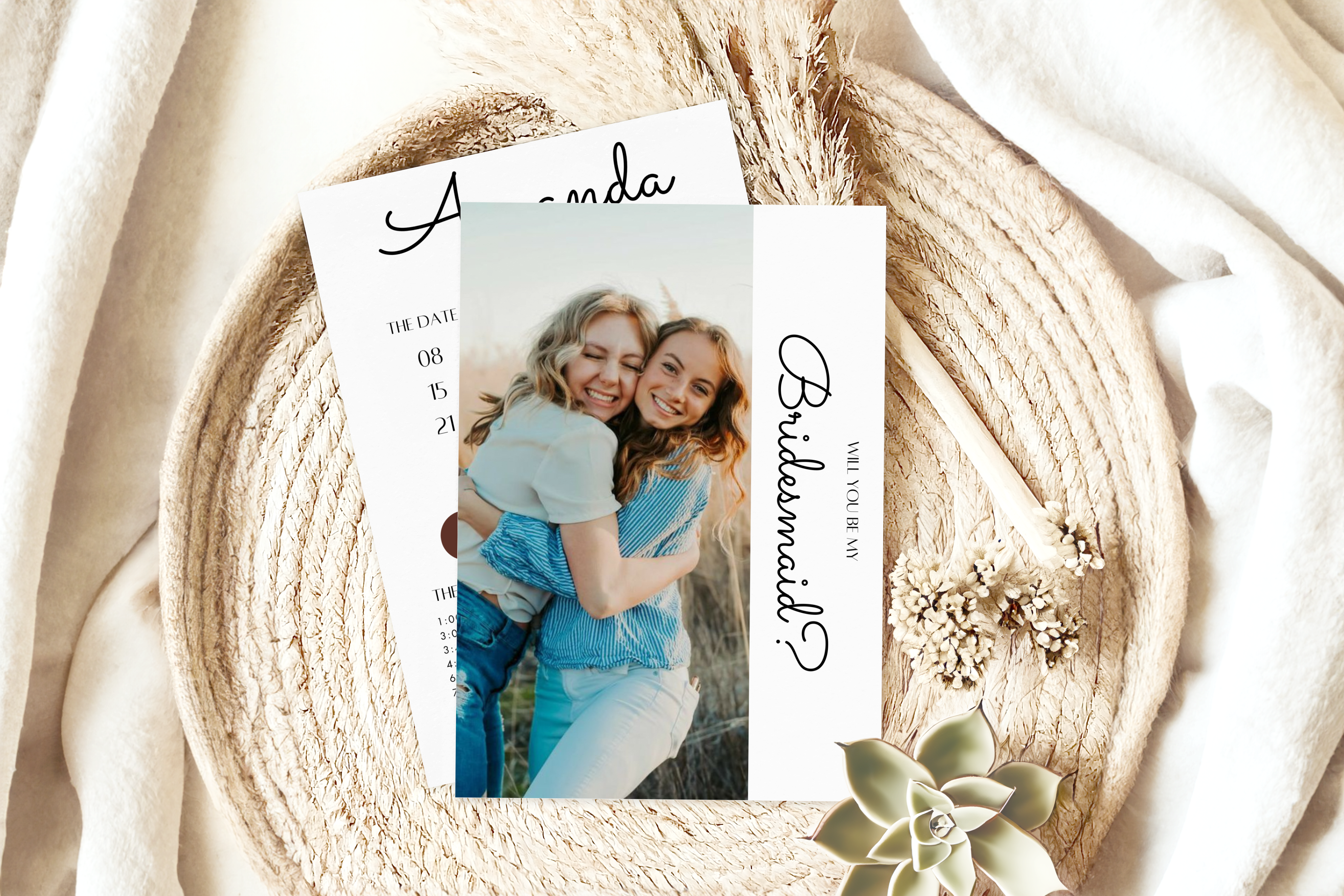 Bridesmaid Proposal Card Template, Edita
