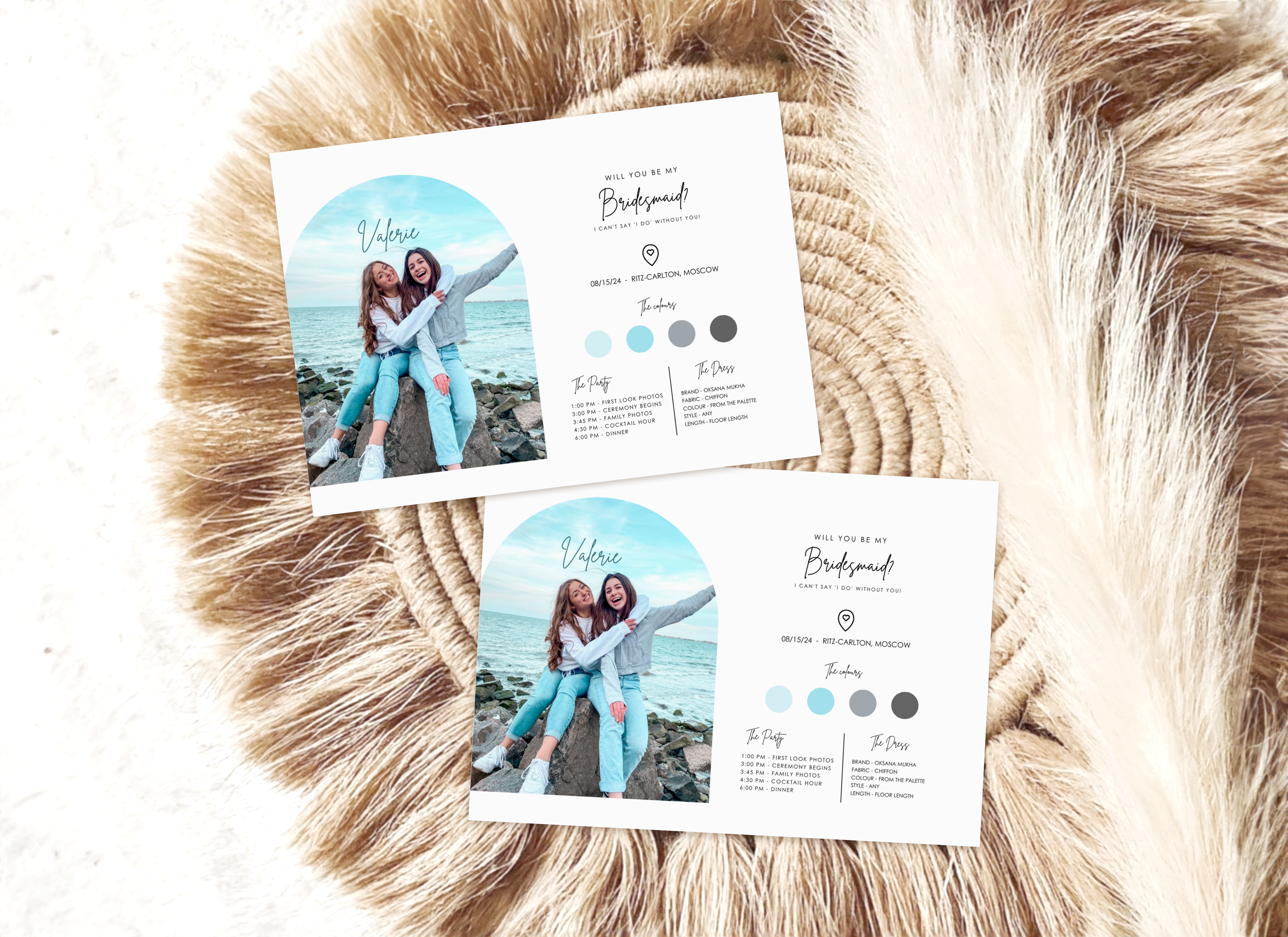 Bridesmaid Proposal Card Template, Edita