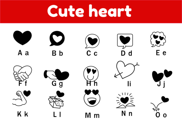 Cute Heart Font - Preview 2