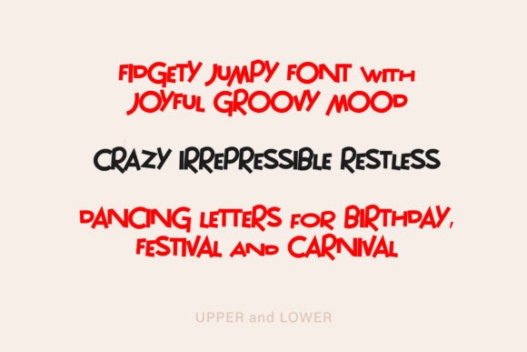 Fidgety Font - Preview 1