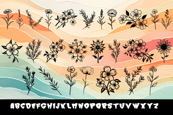 Flower Flower Font - Preview 1