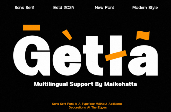 Getla Font - Preview 2