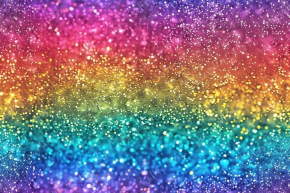 Glittering Rainbow Seamless Pattern Graphic Patterns By Sun Sublimation