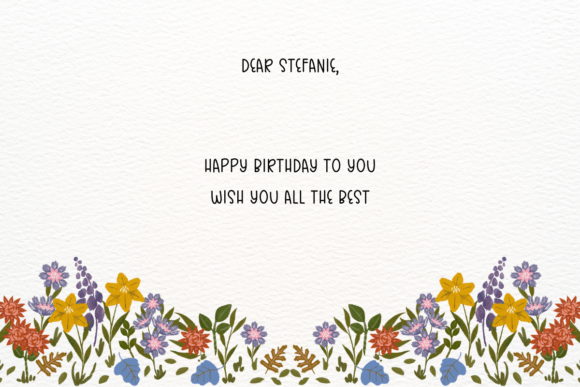 Happy Lettering Font PNG with transparent background - Preview 2