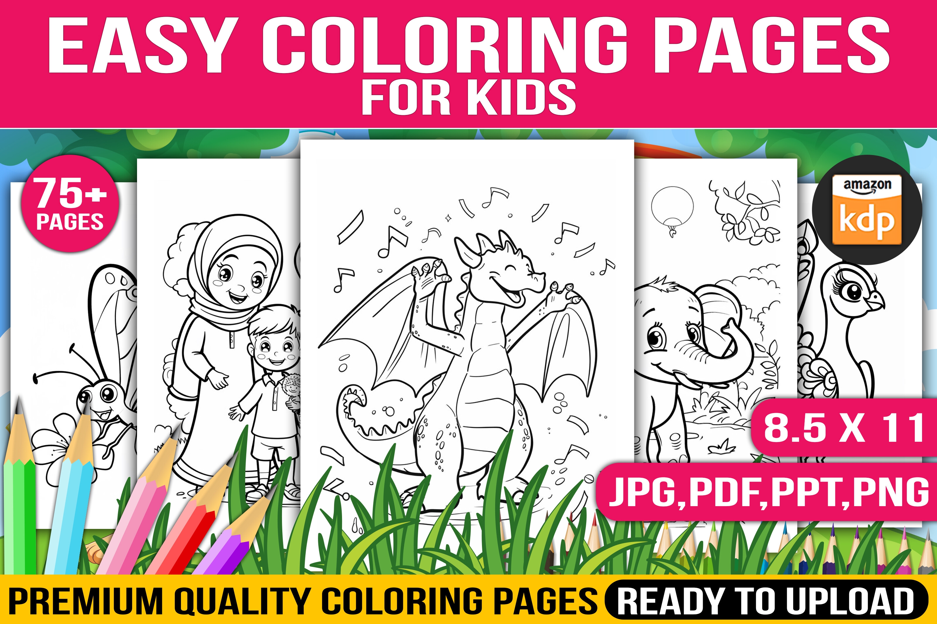 Kids Coloring Pages for KDP