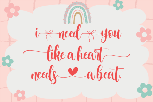 Lovely Valentine Duo Font PNG with transparent background - Preview 5