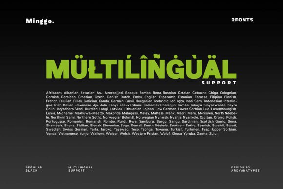 Minggo Font PNG with transparent background - Preview 6