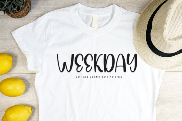 Monday Unicorn Font PNG with transparent background - Preview 1
