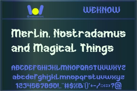 Night Creature Font PNG with transparent background - Preview 3