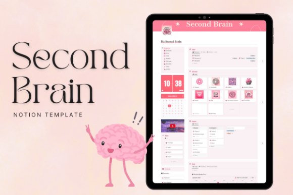 PLR Second Brain Finance Tracker Notion template preview