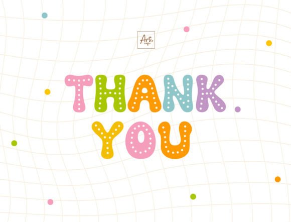 Retro Fancy Dot Font PNG with transparent background - Preview 3