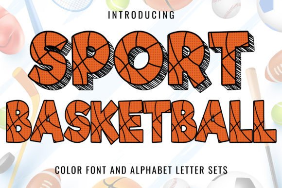 Sport Basketball Color Fonts Font By Font Craft Studio