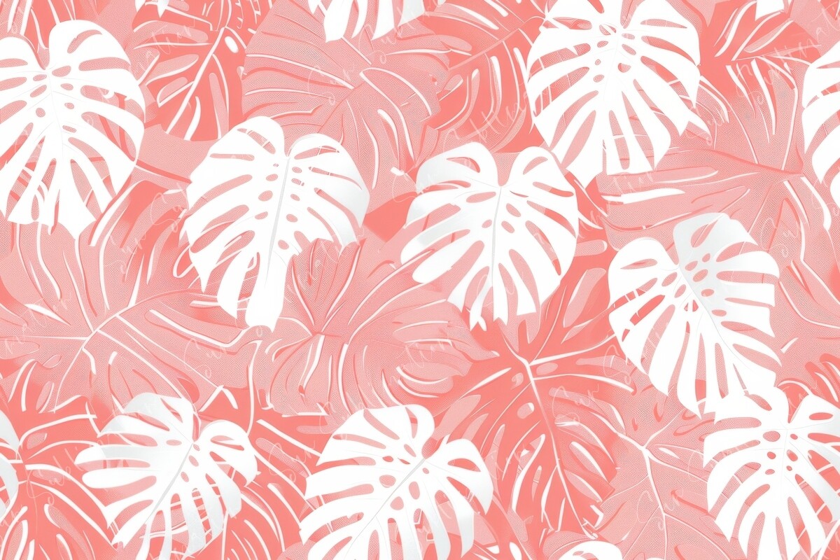 Tropical Monstera Leaves Seamless Graphic by Sun Sublimation · Creative ...