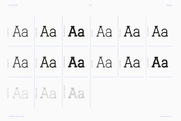Austral Slab Textures Font - Preview 1