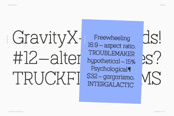 Austral Slab Textures Font - Preview 5