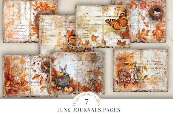 Autumn Junk Journal Pages
