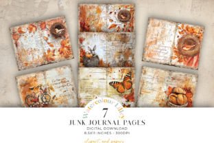 Autumn Junk Journal Pages Graphic by Watercolour Lilley · Creative Fabrica