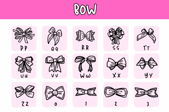 Bow Font - Preview 2