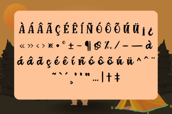 Camping Font - Preview 2