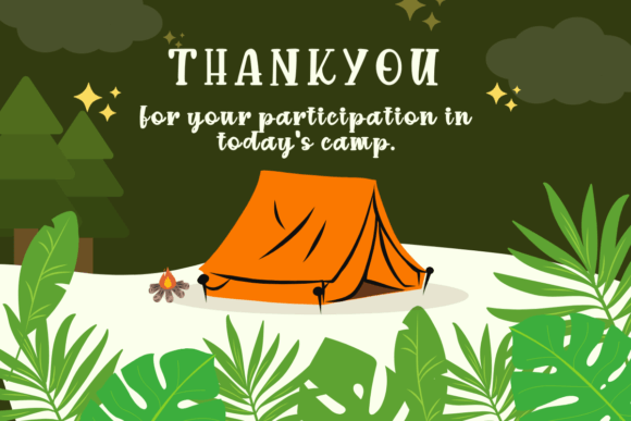Camping Font - Preview 3