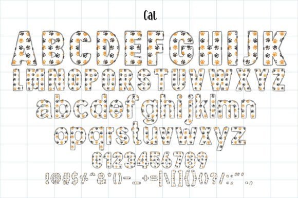 Cat Font - Preview 1