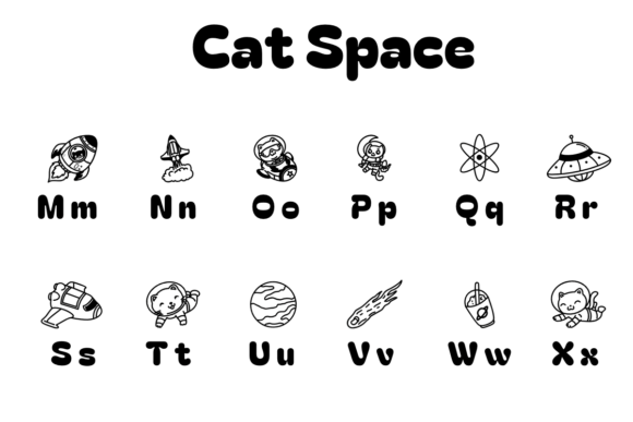 Cat Space Font - Preview 2