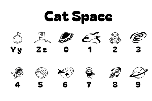Cat Space Font - Preview 3