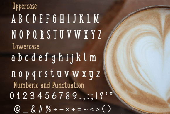 Coffee Cup Font - Preview 1