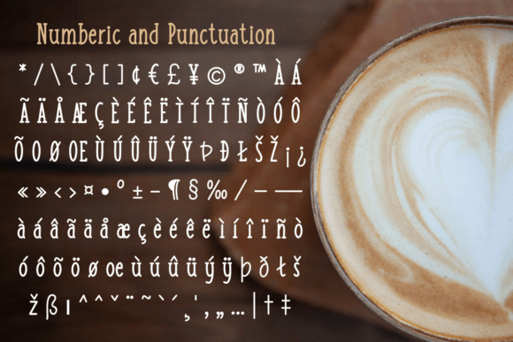 Coffee Cup Font - Preview 2