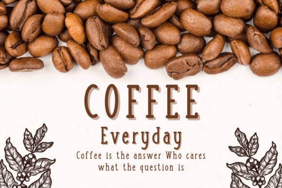 Coffee Cup Font - Preview 5