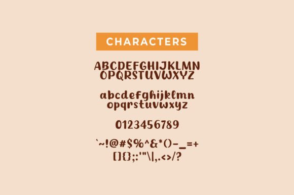 Coffee Fills Font - Preview 3