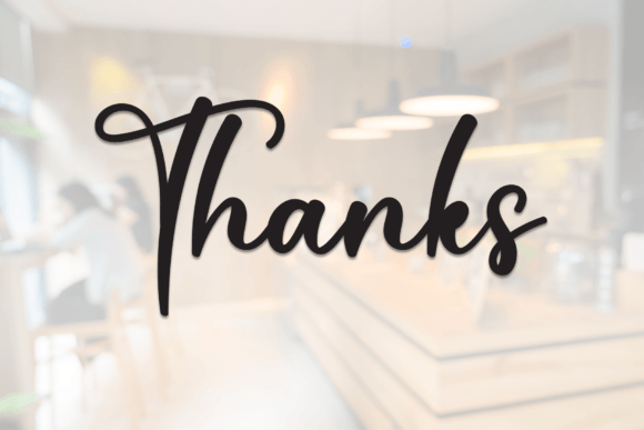 Coffee Shop Font PNG with transparent background - Preview 6