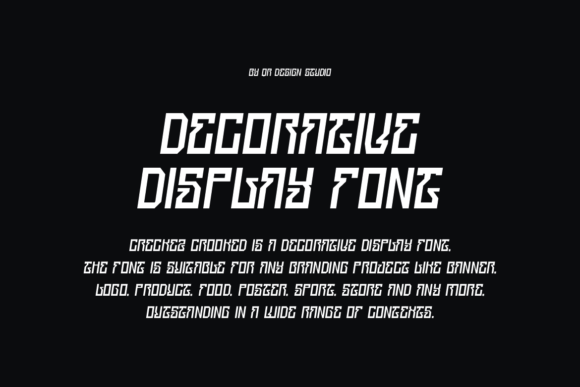 Creckez Crooked Font PNG with transparent background - Preview 2