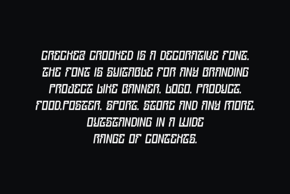Creckez Crooked Font PNG with transparent background - Preview 4