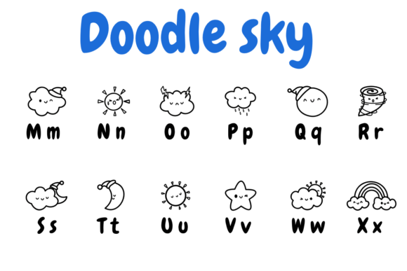 Doodle Sky Font - Preview 2