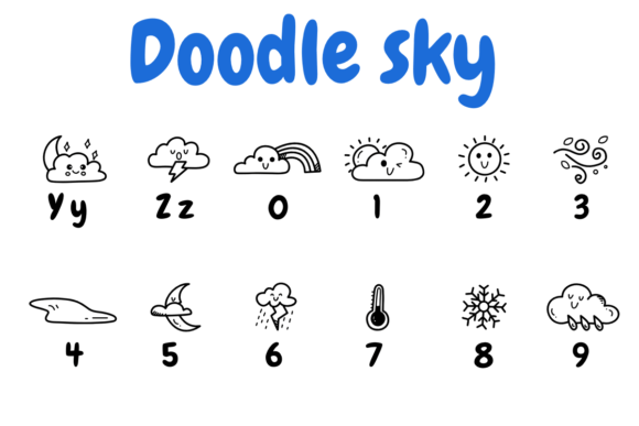 Doodle Sky Font - Preview 3
