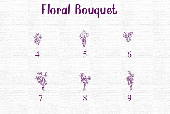 Floral Bouquet Font - Preview 3