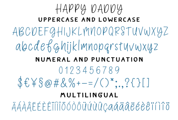 Happy Daddy Font - Preview 1