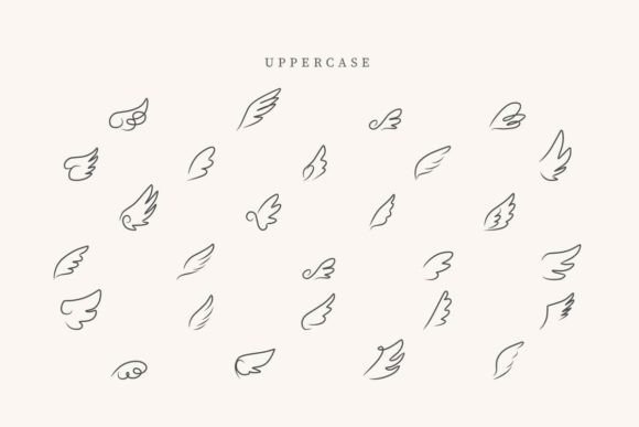 Heart Wings Font - Preview 1