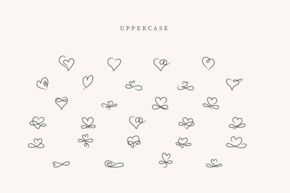 Mama Heart Font PNG with transparent background - Preview 1