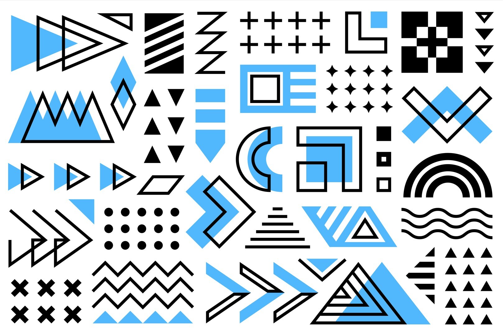 Memphis Design Elements Set