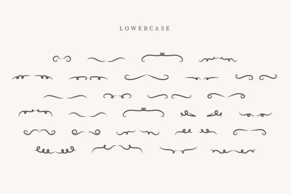 Monogram Divider Font PNG with transparent background - Preview 2